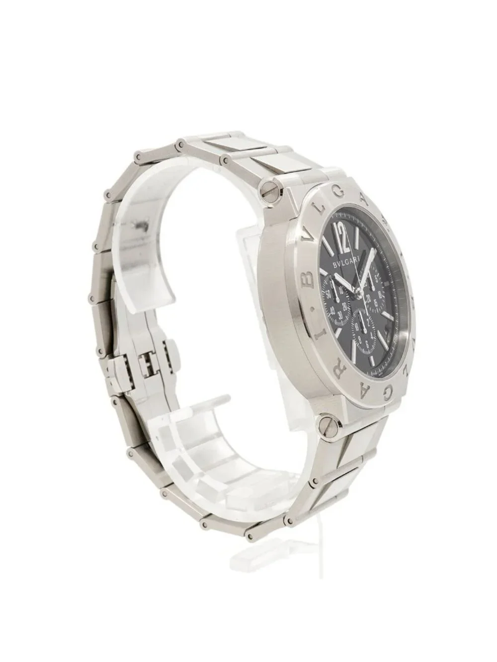 Bvlgari Diagono Velocissimo Chronograph Black Dial Watch